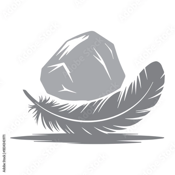 Obraz Rock on Feather Balance