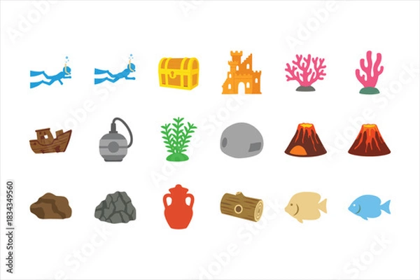 Fototapeta Vector file text graphic representing digital data document format