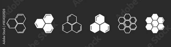 Fototapeta Honeycomb Hexagon Pattern – Organic Geometric Hive Texture, Natural Insect - Inspired Decorative Background