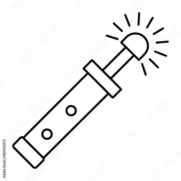 Obraz Laser Pointer Vector Illustration On Transparent Background