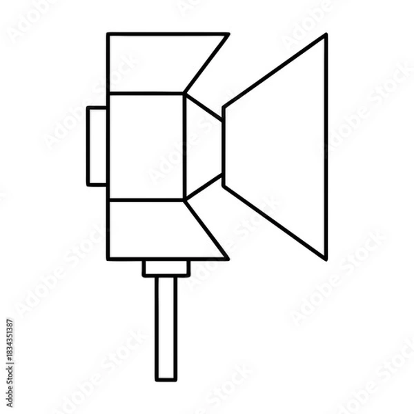 Obraz Light Mode Icon Vector Illustration On Transparent Background