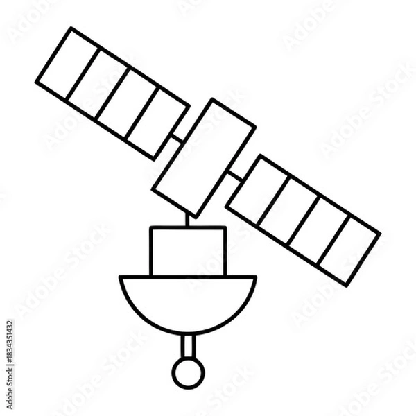 Obraz Mobile Hotspot Outline Vector Illustration Transparent Background