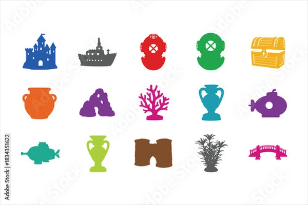 Fototapeta Vector file placeholder for digital asset illustration graphic