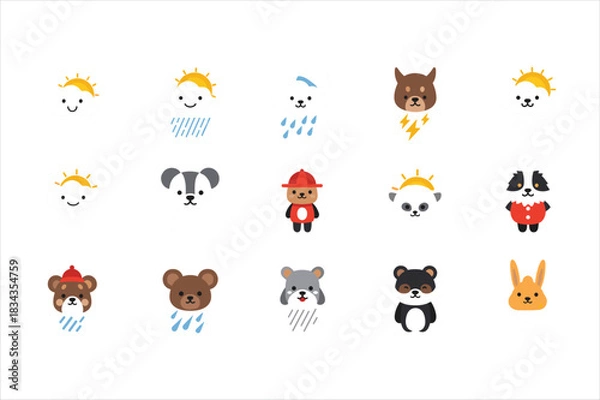 Fototapeta Generic vector file indicator, editable design element graphic