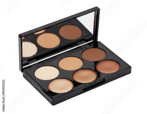 Obraz Six-Pan Contour and Highlight Makeup Palette with Neutral and Shimmer Shades