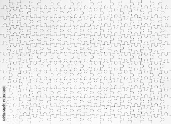 Obraz white jigsaw puzzle background.