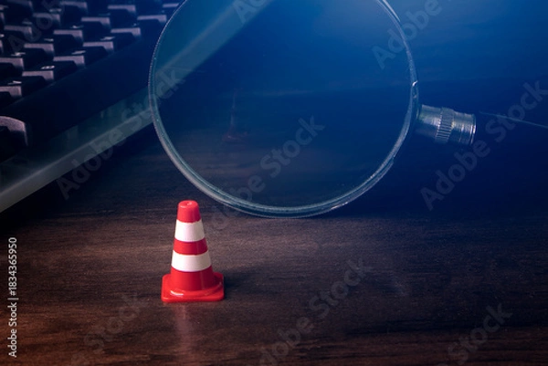 Fototapeta troubleshoot and fix a problem , system under maintenance