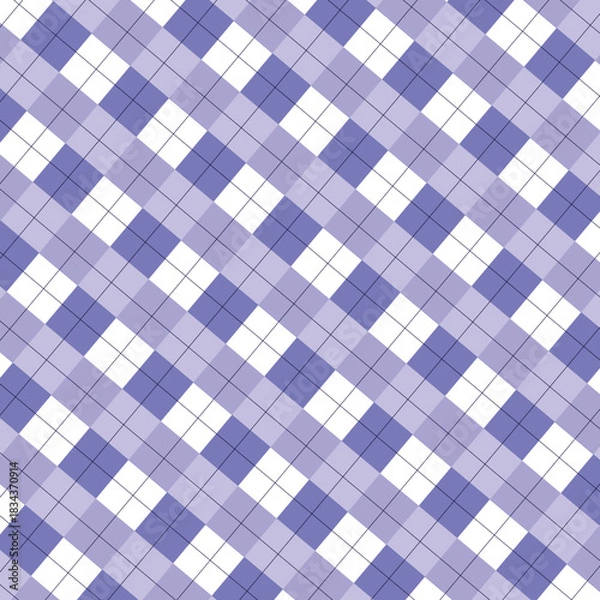 Obraz A bold diagonal checkered pattern featuring strong geometric contrast and clean repeating blocks. The dynamic diagonal layout adds movement and visual impact, making it ideal for textiles, backgrounds