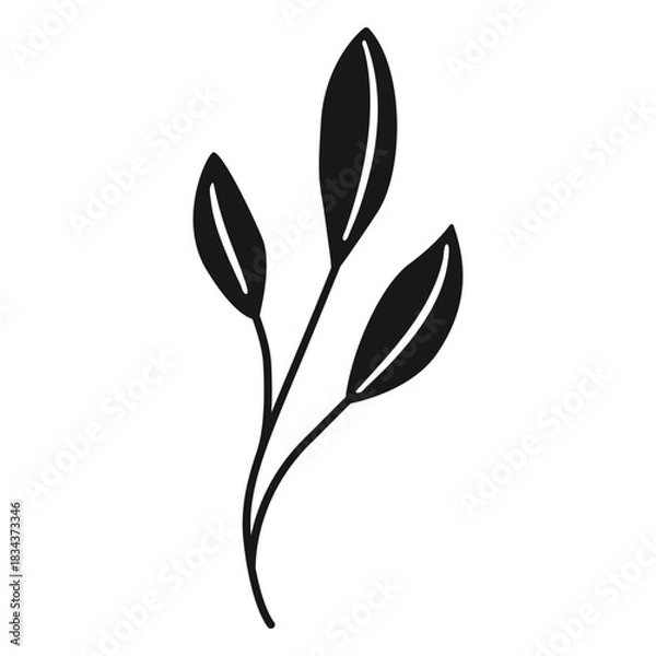 Fototapeta Spring leaves thin