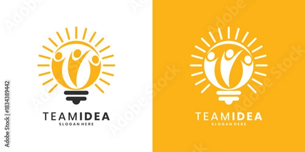 Obraz Modern logo design creative ideas teamwork