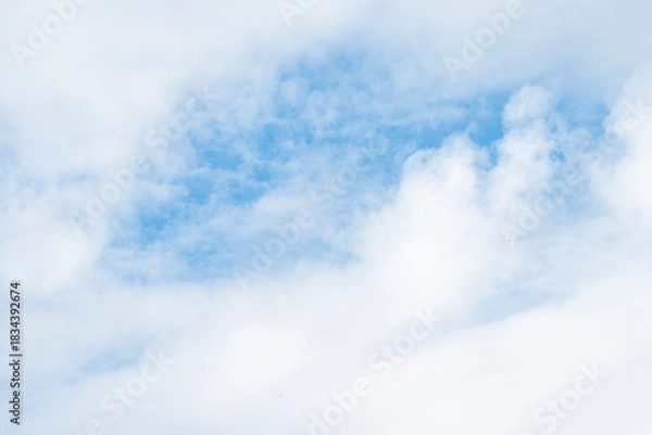 Obraz Clouds and blue sky background at day time