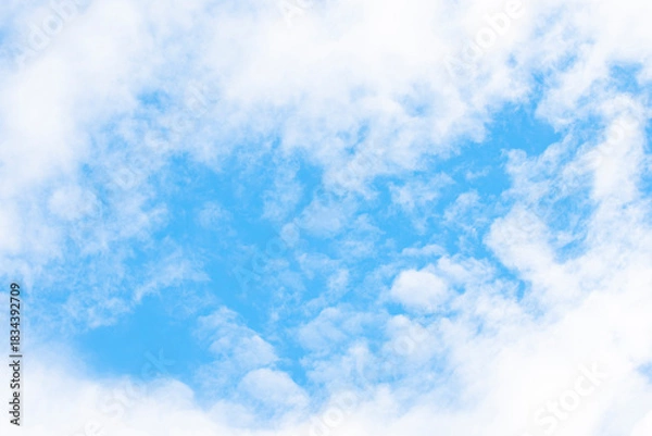 Obraz Clouds and blue sky background at day time