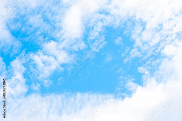 Obraz Clouds and blue sky background at day time