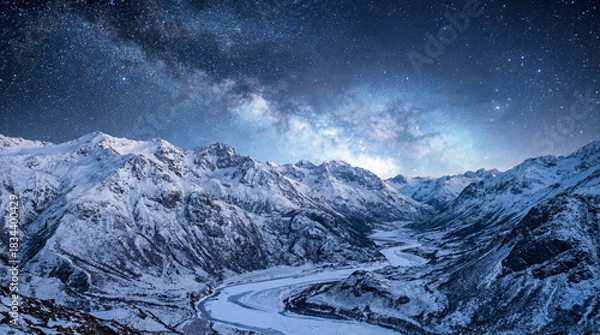 Obraz snow covered mountains