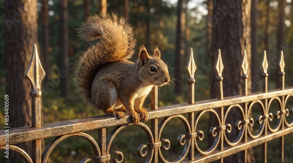 Obraz squirrel in the park