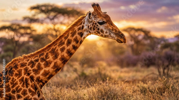 Obraz giraffe in the savannah