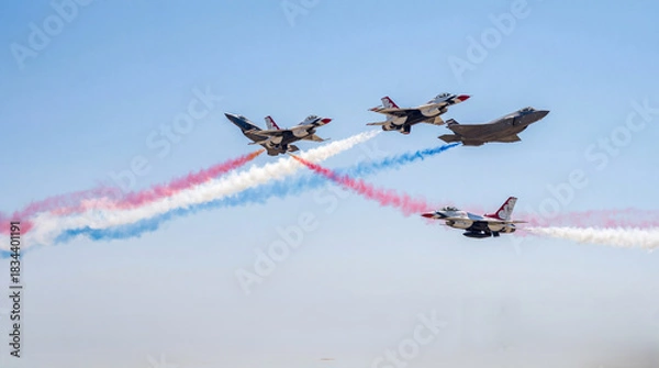 Obraz group of jet fighter