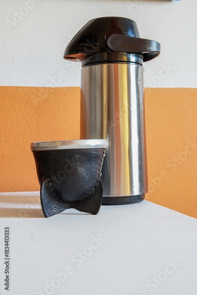 Obraz Argentine mate tea next to a thermos