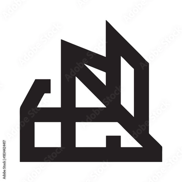 Fototapeta Vector file placeholder text graphic isolated on white background.