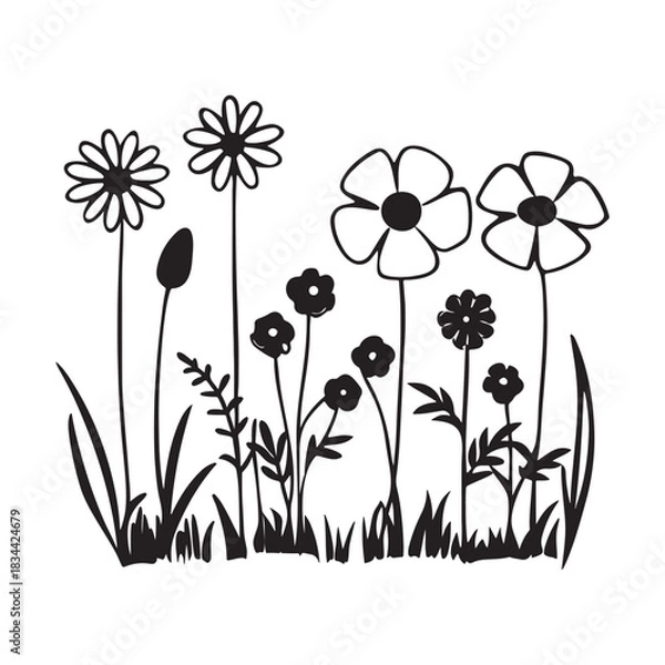 Fototapeta A placeholder for vector graphics and editable digital illustration