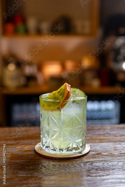 Fototapeta Old fashioned cocktail