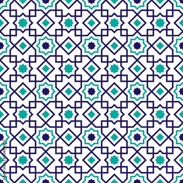 Obraz Seamless abstract geometric pattern in Arabic style