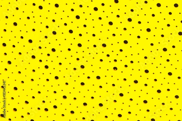 Fototapeta Plastic background with circles, yellow tone, great for design.