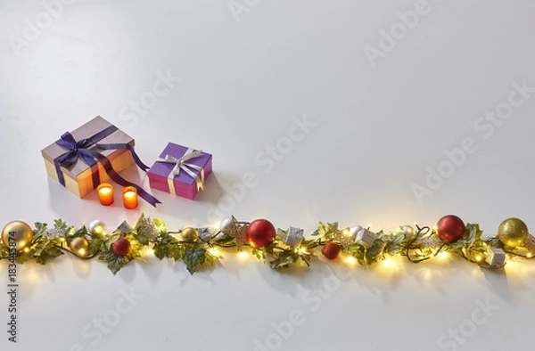 Fototapeta Christmas message for website