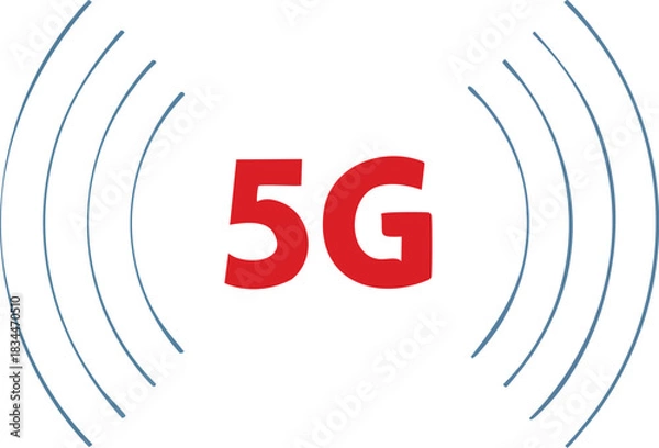 Fototapeta 5G network icon
