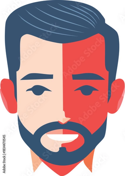 Fototapeta funny cartoon man