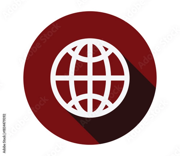 Obraz Go to web symbol icon. web earth icon vector.