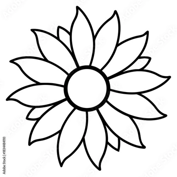 Obraz lotus flower vector illustration