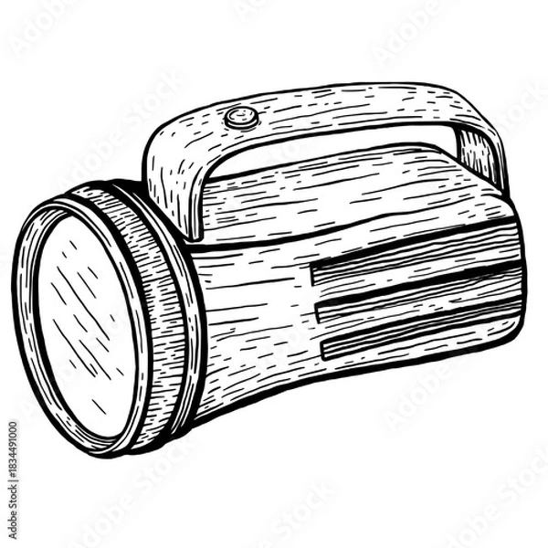 Obraz Detailed Flashlight Sketch⁠

