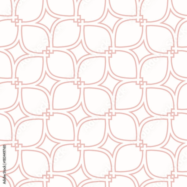 Obraz Seamless vector ornament. Modern background. Geometric modern pink pattern