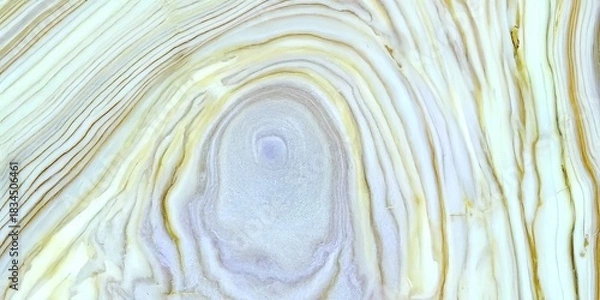 Fototapeta Abstract background with swirling pastel lines and concentric rings resembling agate stone or natural wood grain.