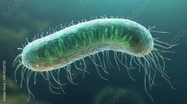 Obraz Exploring the Fascinating Structure of Vibrio Cholerae at a Microscopic Level