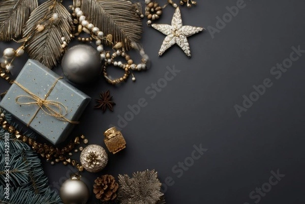 Fototapeta Elegant Holiday Decorations Display