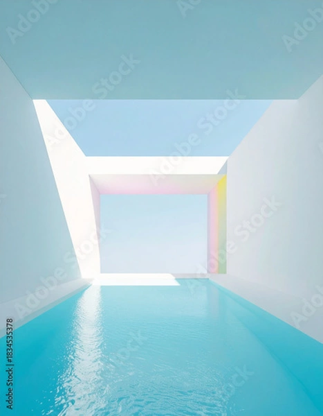 Obraz blue swimming pool