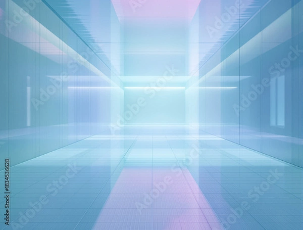 Obraz abstract background with blue lines