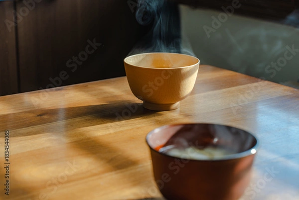 Obraz Steaming miso soup morning

