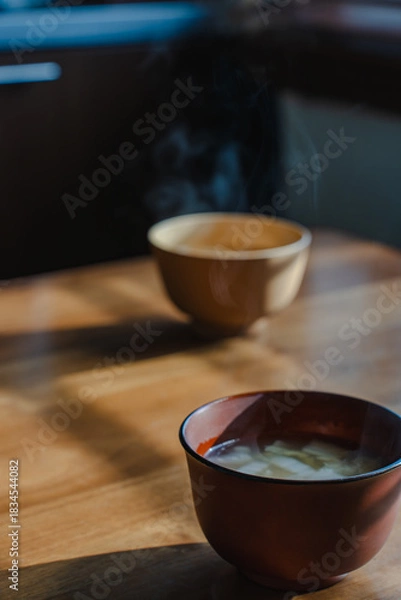 Obraz Steaming miso soup morning
