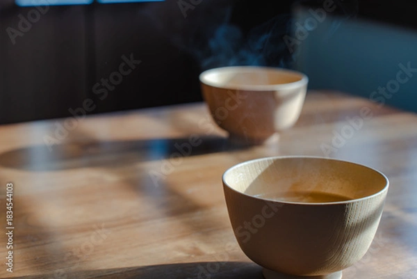 Obraz Steaming miso soup morning
