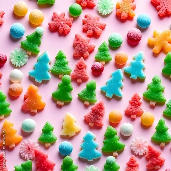 Obraz Gumdrop Christmas Trees