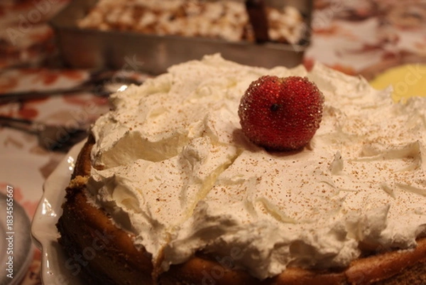 Obraz chocolate cake on a plate