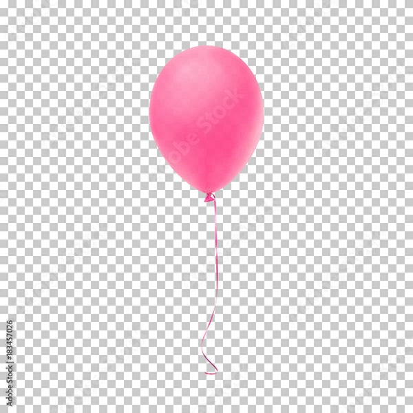 Obraz Realistyczny różowy balon.