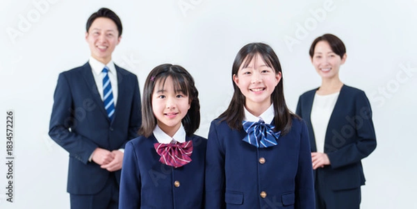 Obraz 家族　親子　入学式　卒業式