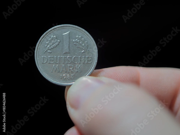 Obraz  Collectible One Deutsche Mark Coin from 1982