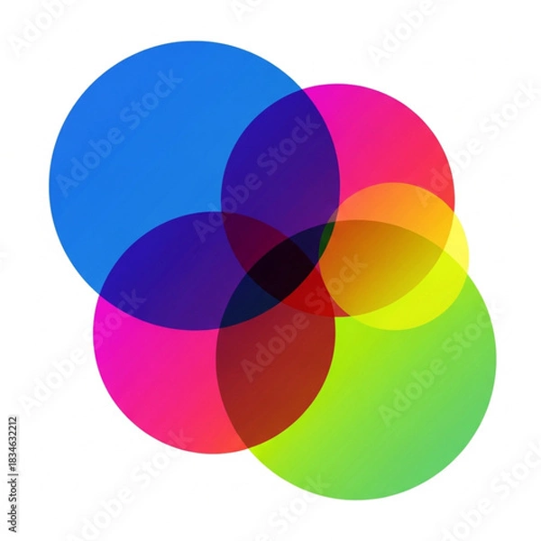 Fototapeta Geometric Gradient Circles Abstract