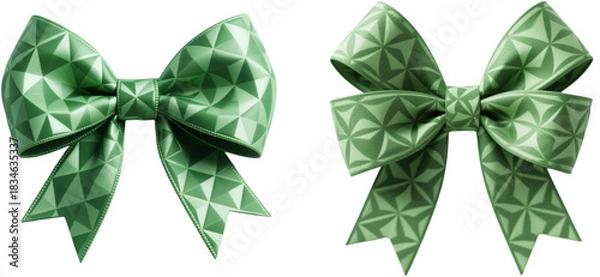 Obraz リボン　幾何学柄　模様　柄　装飾物