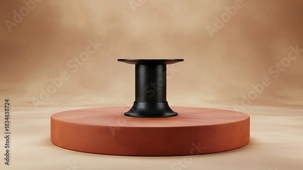 Fototapeta Minimalist Product Display Platform for Presentation or Marketing Purposes